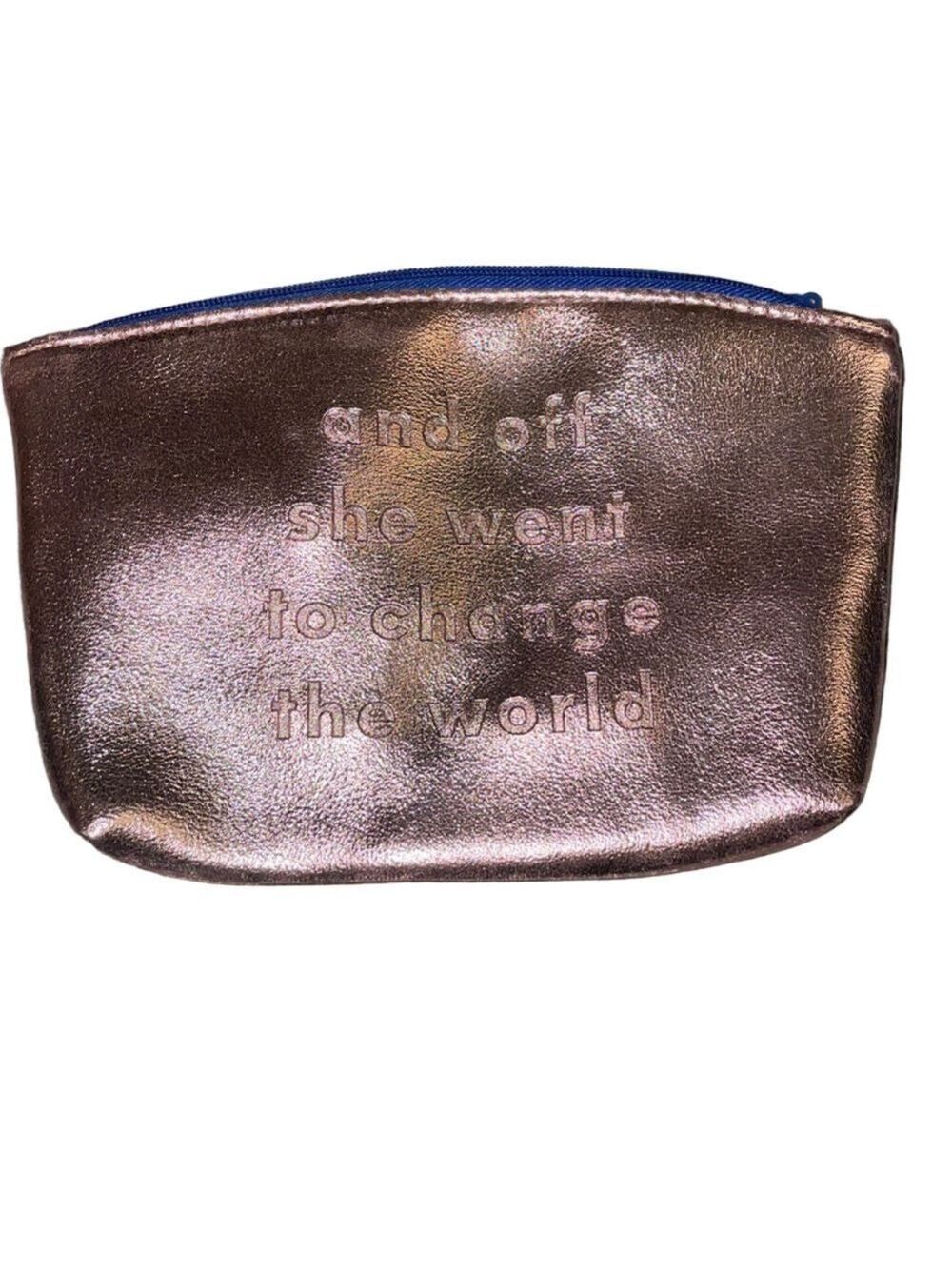 Rose Gold Metallic Makeup Bag